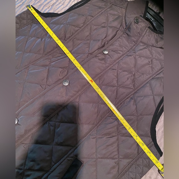 Lucchese Quilted Vest Size XL Polyester Micro Suede Zipper Brown Coastal Cowgirl - Picture 12 of 13